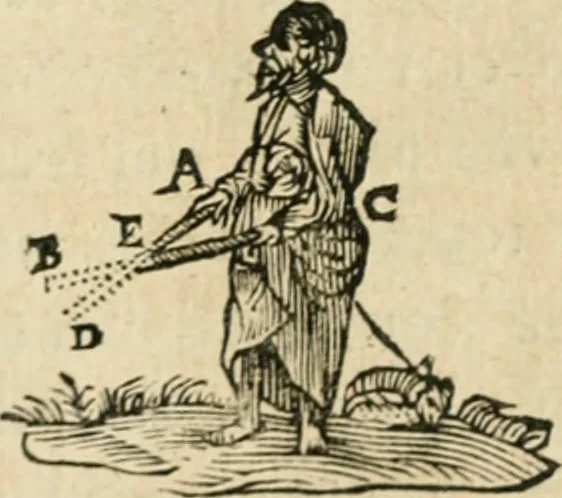 An illustration from Discours de la methode : pour bien conduire sa raison, & chercher la verité dans les sciences : Plus La dioptrique, et Les meteores. Qui sont des essais de cete methode, 1658, leaf 139