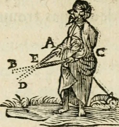 An illustration from Discours de la methode : pour bien conduire sa raison, & chercher la verité dans les sciences : Plus La dioptrique, et Les meteores. Qui sont des essais de cete methode, 1658, leaf 141