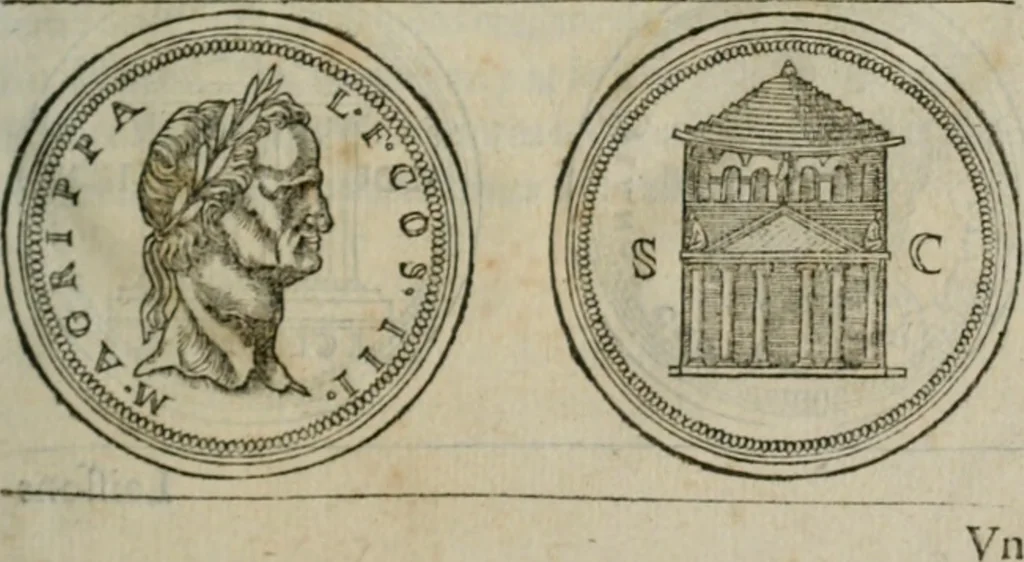 An illustration from Discours de la religion des anciens Romains--, 1581, leaf 10