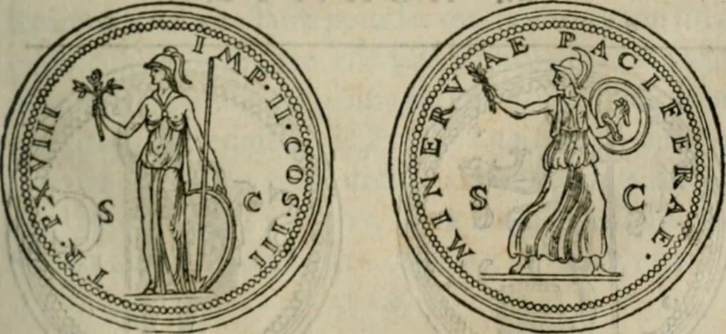 An illustration from Discours de la religion des anciens Romains--, 1581, leaf 108