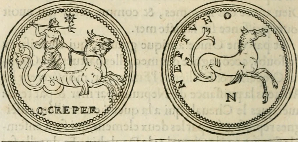 An illustration from Discours de la religion des anciens Romains--, 1581, leaf 115