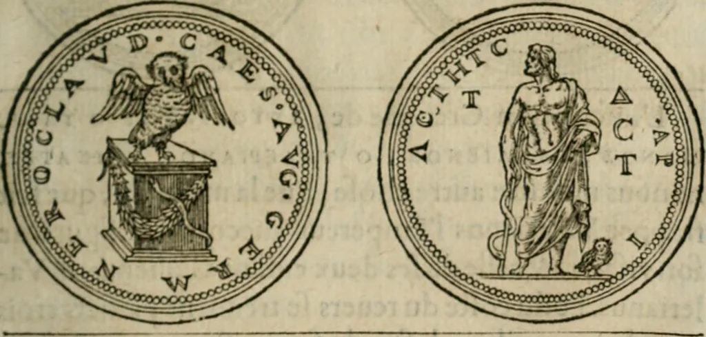 An illustration from Discours de la religion des anciens Romains--, 1581, leaf 118