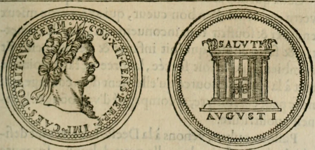 An illustration from Discours de la religion des anciens Romains--, 1581, leaf 122