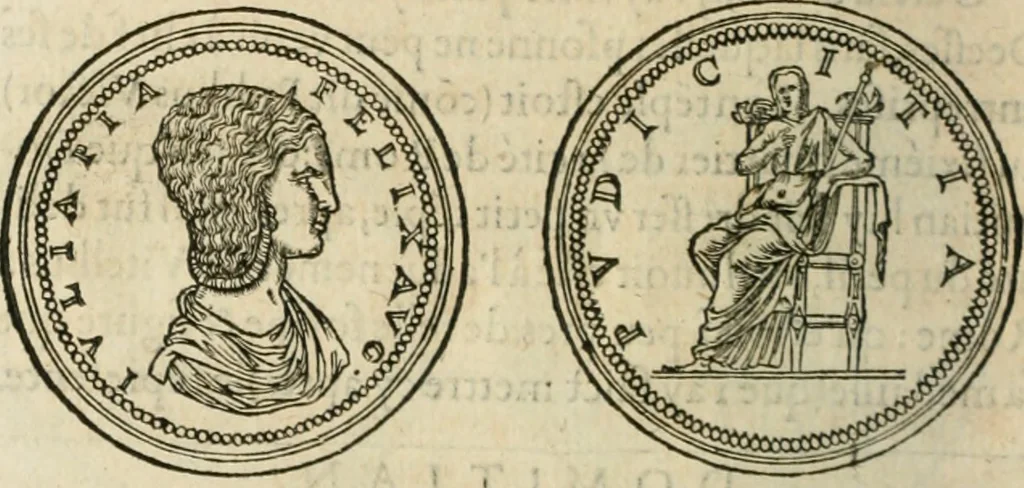 An illustration from Discours de la religion des anciens Romains--, 1581, leaf 123