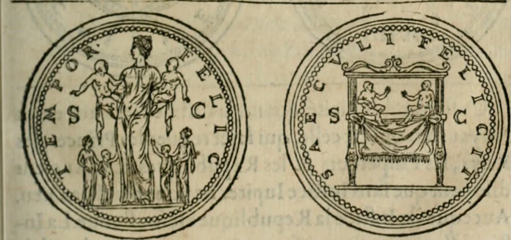 An illustration from Discours de la religion des anciens Romains--, 1581, leaf 126
