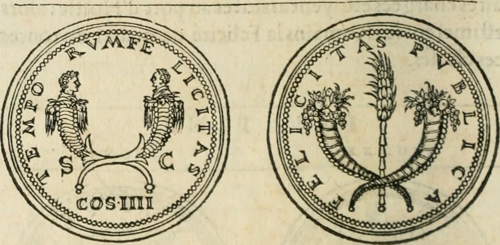 An illustration from Discours de la religion des anciens Romains--, 1581, leaf 127
