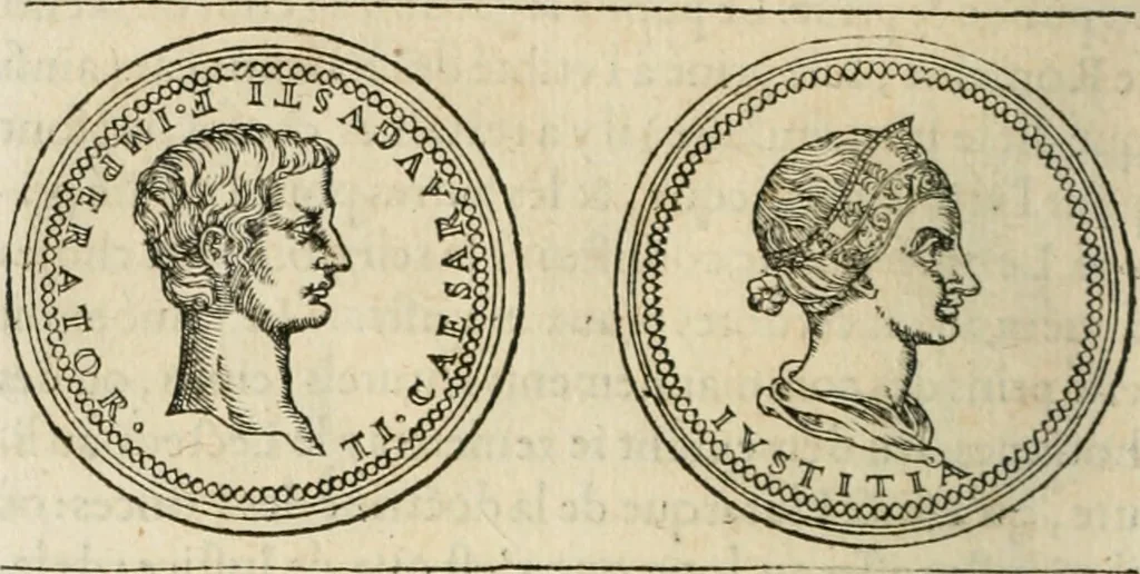 An illustration from Discours de la religion des anciens Romains--, 1581, leaf 129