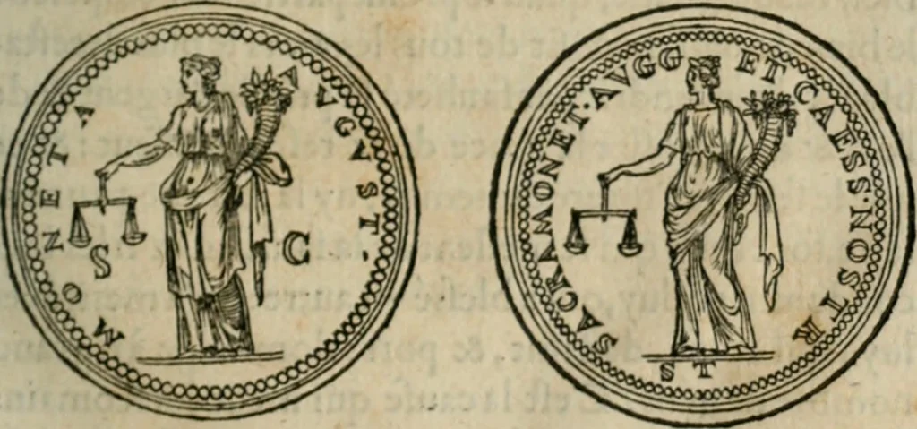 An illustration from Discours de la religion des anciens Romains--, 1581, leaf 130