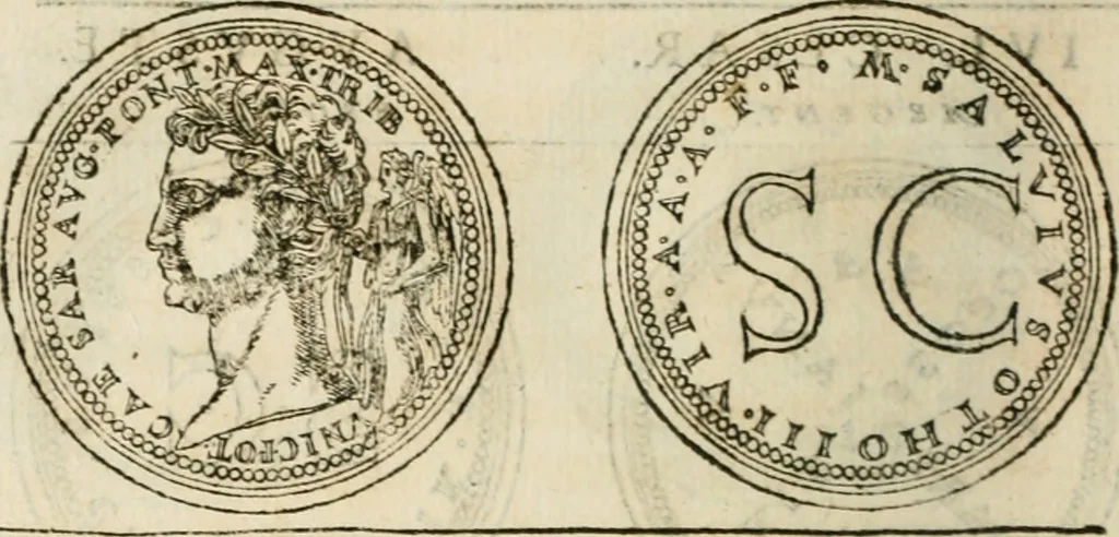 An illustration from Discours de la religion des anciens Romains--, 1581, leaf 133