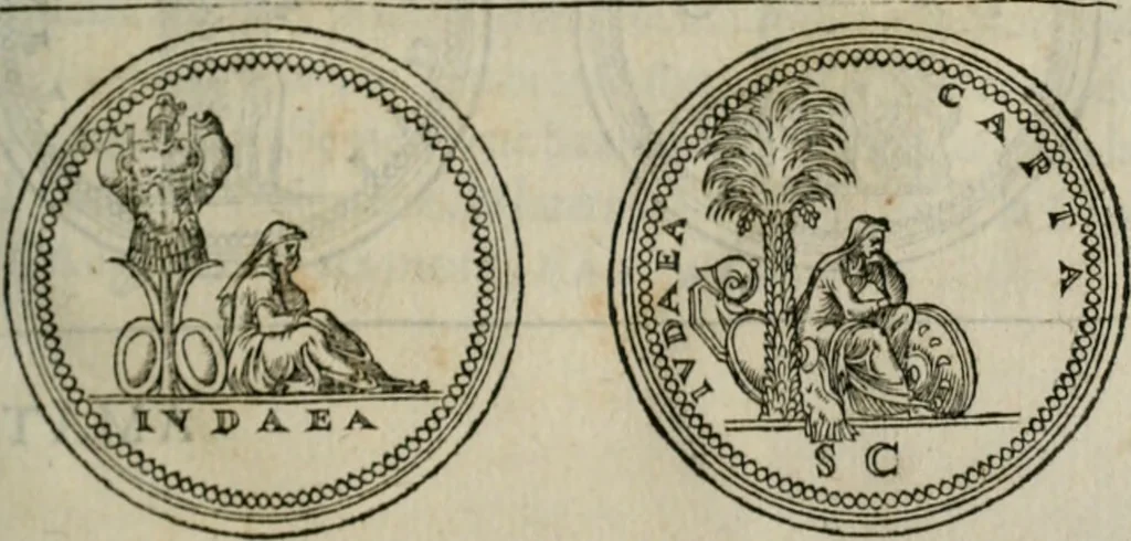 An illustration from Discours de la religion des anciens Romains--, 1581, leaf 14