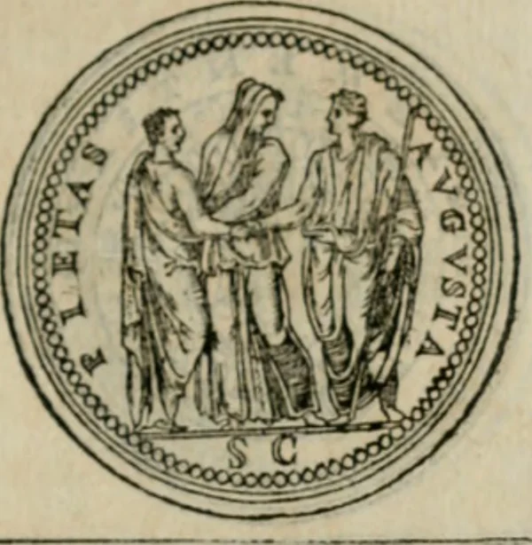 An illustration from Discours de la religion des anciens Romains--, 1581, leaf 142