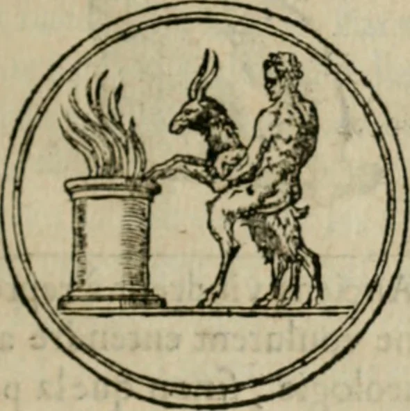 An illustration from Discours de la religion des anciens Romains--, 1581, leaf 150