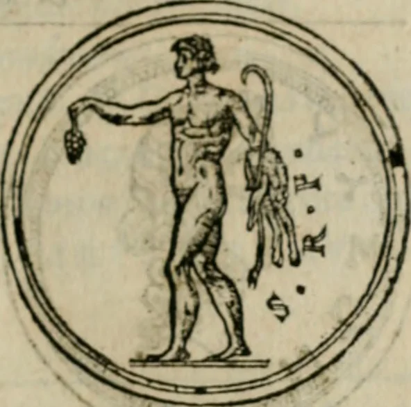 An illustration from Discours de la religion des anciens Romains--, 1581, leaf 152