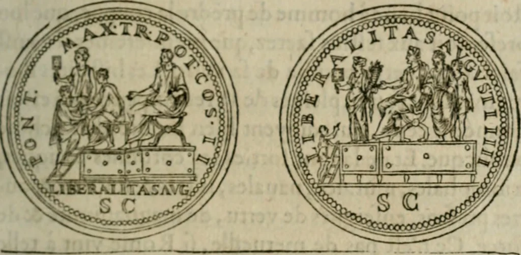 An illustration from Discours de la religion des anciens Romains--, 1581, leaf 158