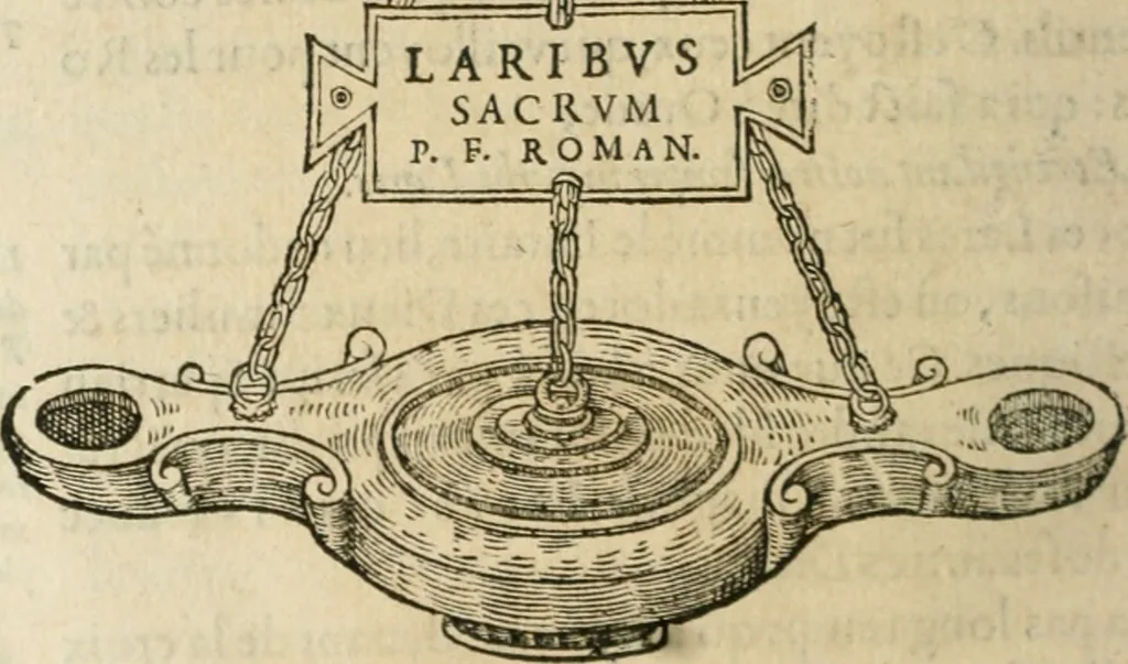 An illustration from Discours de la religion des anciens Romains--, 1581, leaf 169