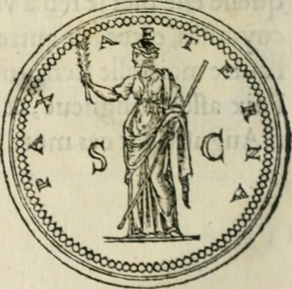 An illustration from Discours de la religion des anciens Romains--, 1581, leaf 17