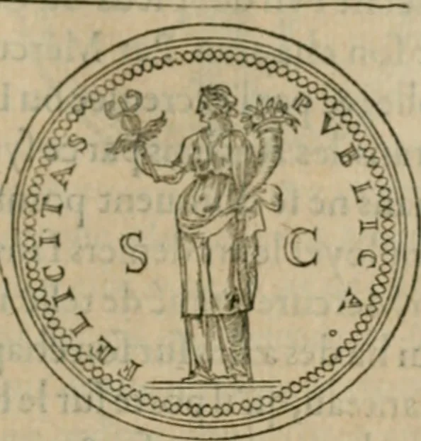An illustration from Discours de la religion des anciens Romains--, 1581, leaf 172