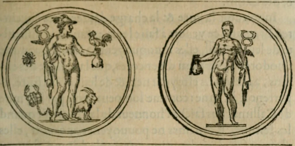 An illustration from Discours de la religion des anciens Romains--, 1581, leaf 174
