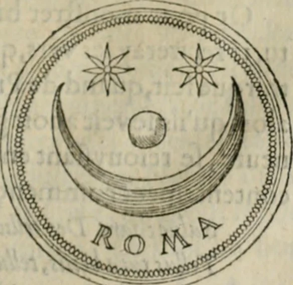 An illustration from Discours de la religion des anciens Romains--, 1581, leaf 182