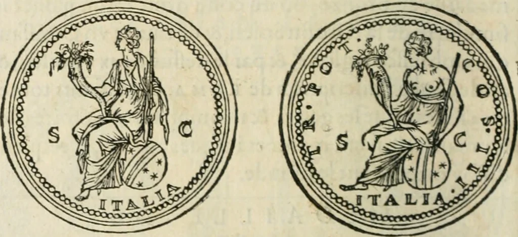 An illustration from Discours de la religion des anciens Romains--, 1581, leaf 183