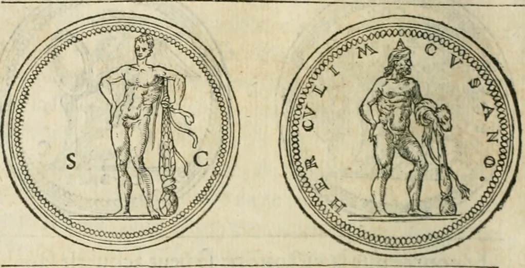 An illustration from Discours de la religion des anciens Romains--, 1581, leaf 193