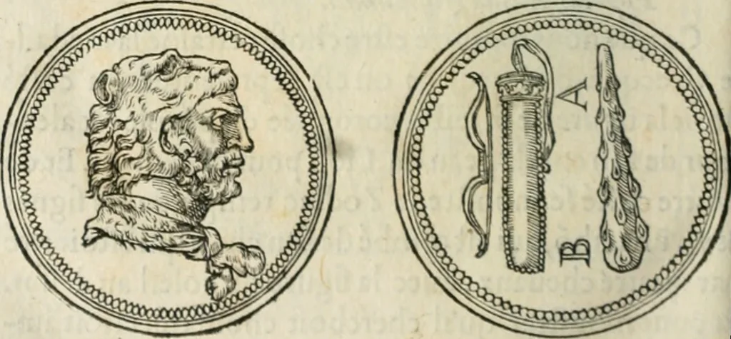 An illustration from Discours de la religion des anciens Romains--, 1581, leaf 199