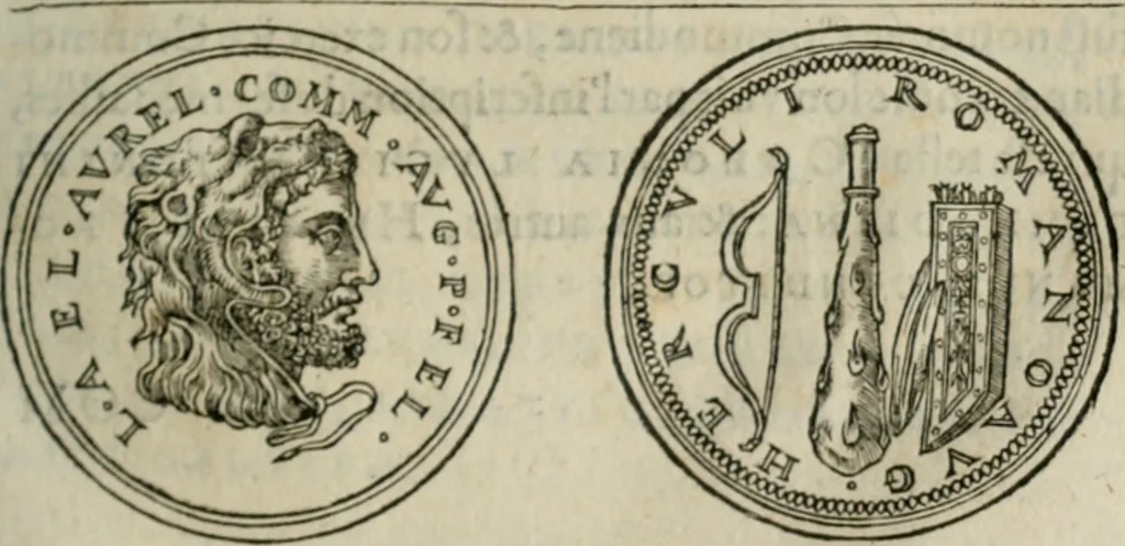 An illustration from Discours de la religion des anciens Romains--, 1581, leaf 200