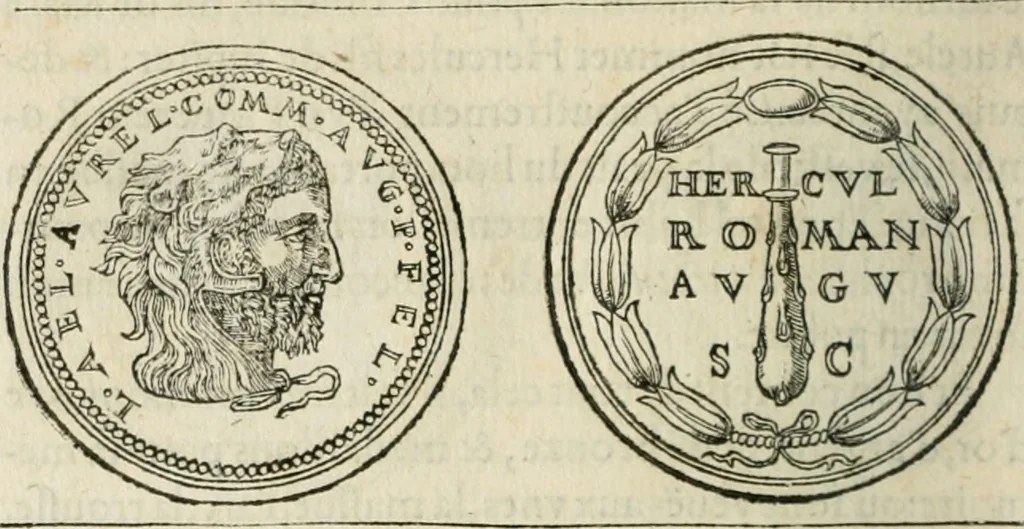 An illustration from Discours de la religion des anciens Romains--, 1581, leaf 201