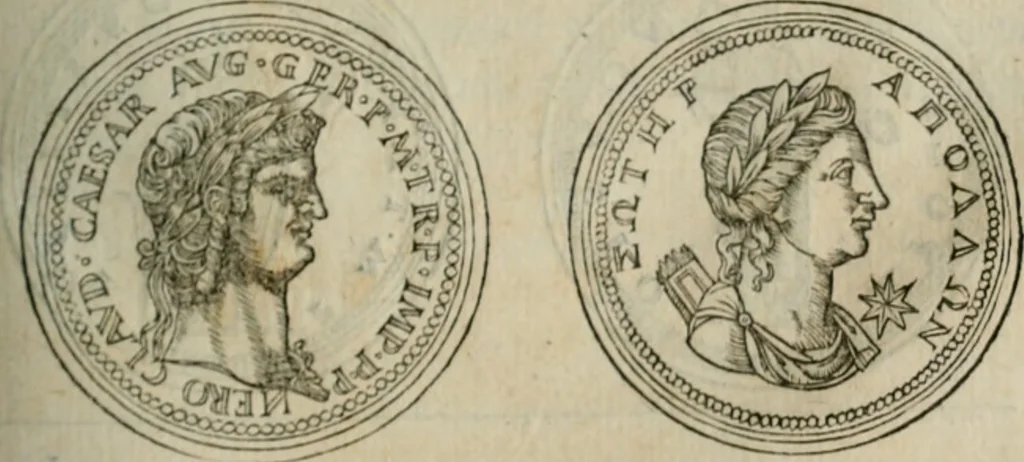 An illustration from Discours de la religion des anciens Romains--, 1581, leaf 206