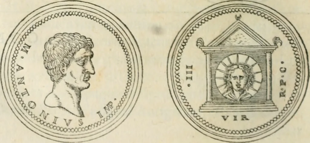 An illustration from Discours de la religion des anciens Romains--, 1581, leaf 211