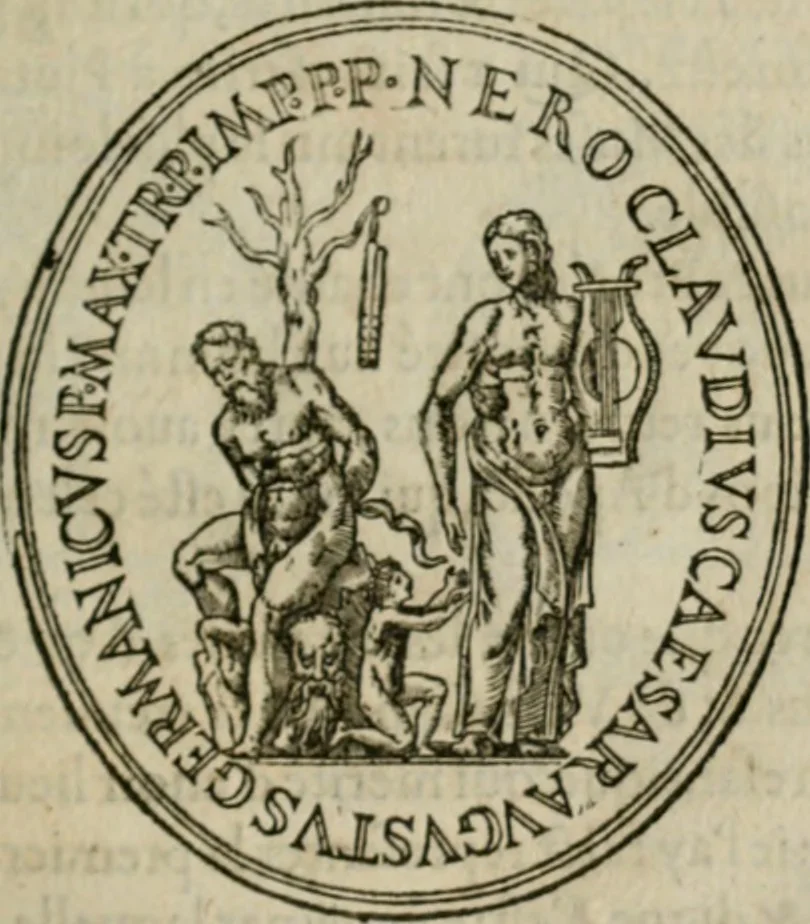 An illustration from Discours de la religion des anciens Romains--, 1581, leaf 216