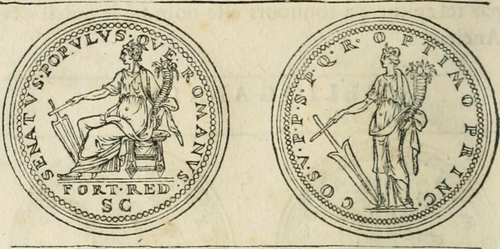 An illustration from Discours de la religion des anciens Romains--, 1581, leaf 221