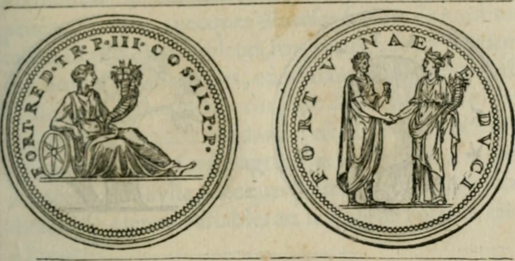 An illustration from Discours de la religion des anciens Romains--, 1581, leaf 222