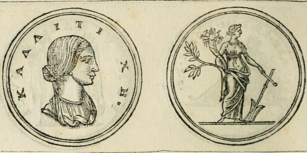 An illustration from Discours de la religion des anciens Romains--, 1581, leaf 223