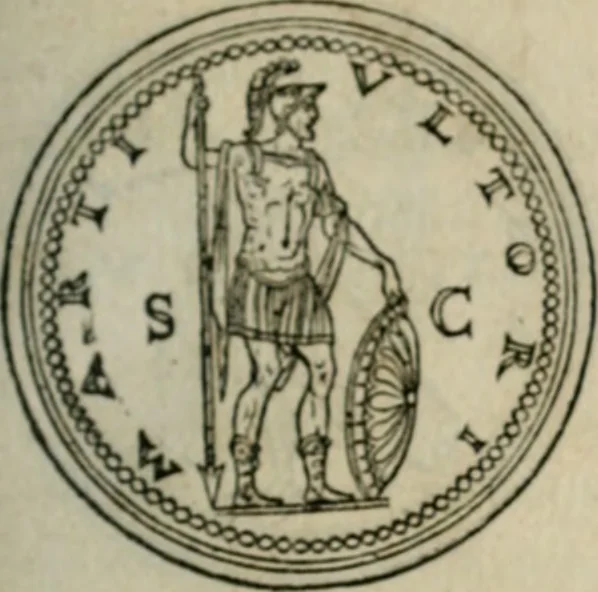 An illustration from Discours de la religion des anciens Romains--, 1581, leaf 226