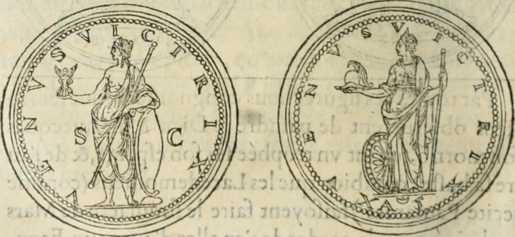 An illustration from Discours de la religion des anciens Romains--, 1581, leaf 229