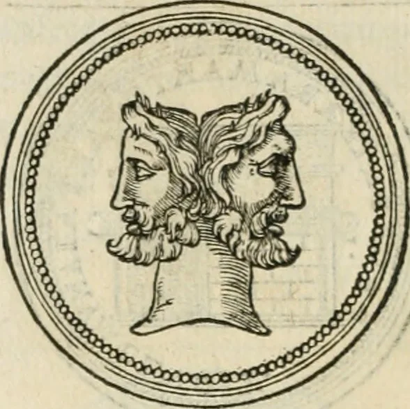 An illustration from Discours de la religion des anciens Romains--, 1581, leaf 23