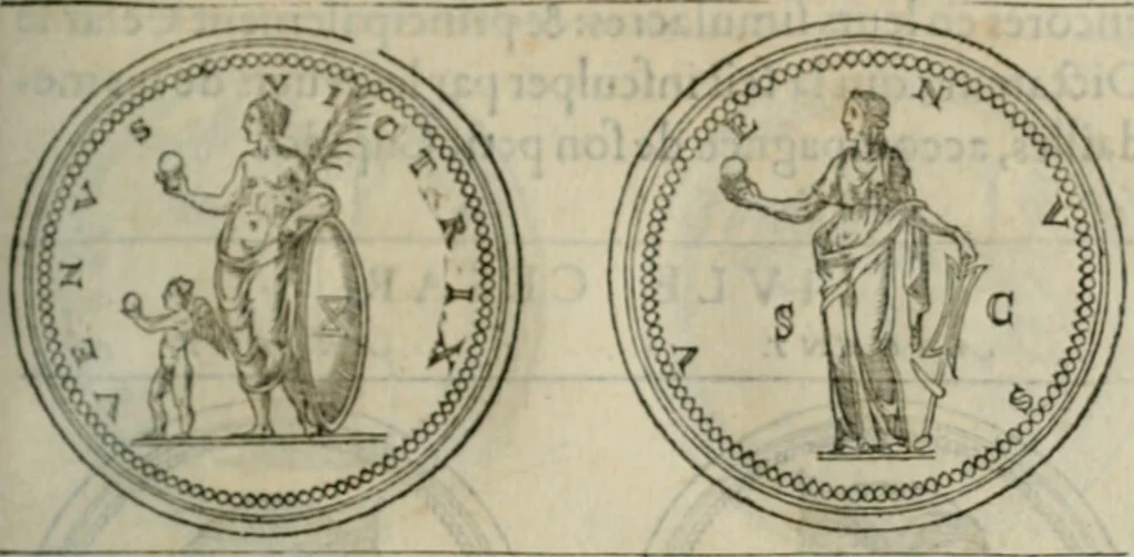 An illustration from Discours de la religion des anciens Romains--, 1581, leaf 230