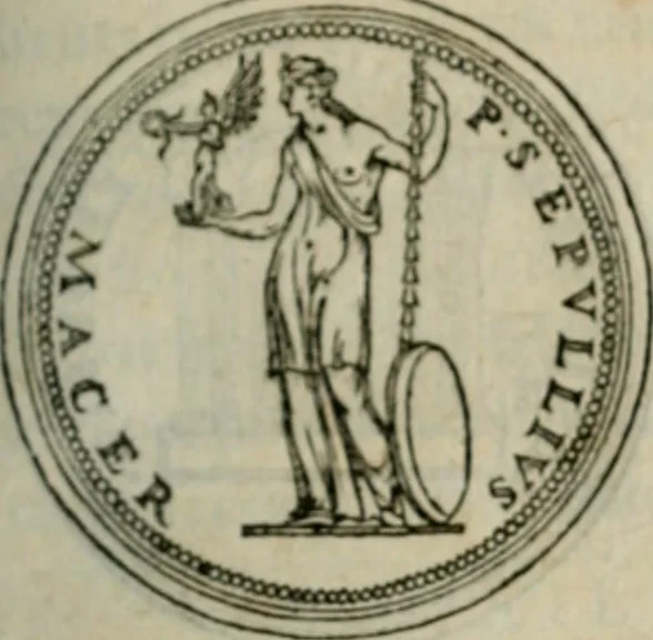An illustration from Discours de la religion des anciens Romains--, 1581, leaf 232