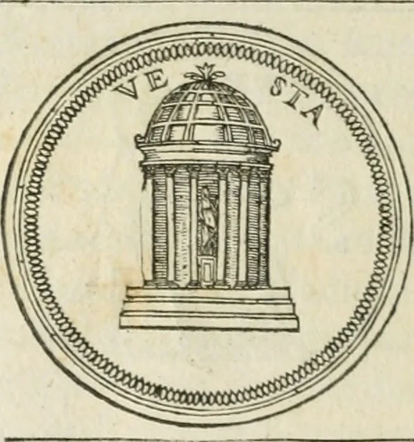 An illustration from Discours de la religion des anciens Romains--, 1581, leaf 239