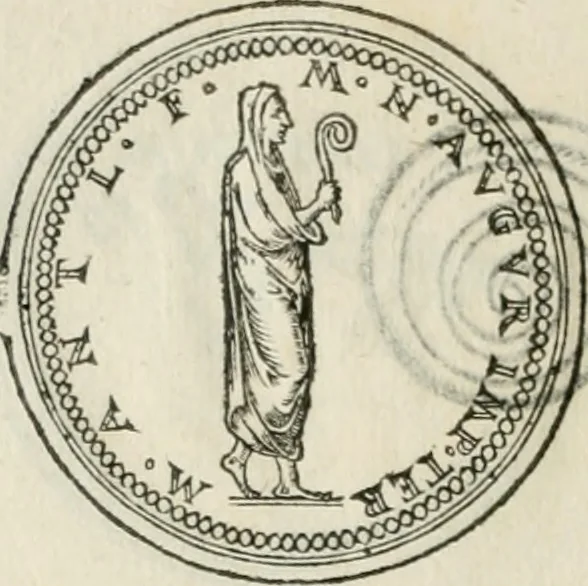 An illustration from Discours de la religion des anciens Romains--, 1581, leaf 255