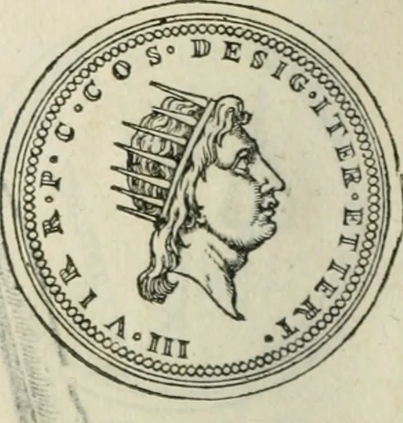 An illustration from Discours de la religion des anciens Romains--, 1581, leaf 255