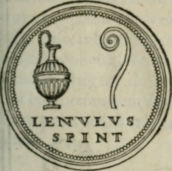 An illustration from Discours de la religion des anciens Romains--, 1581, leaf 256