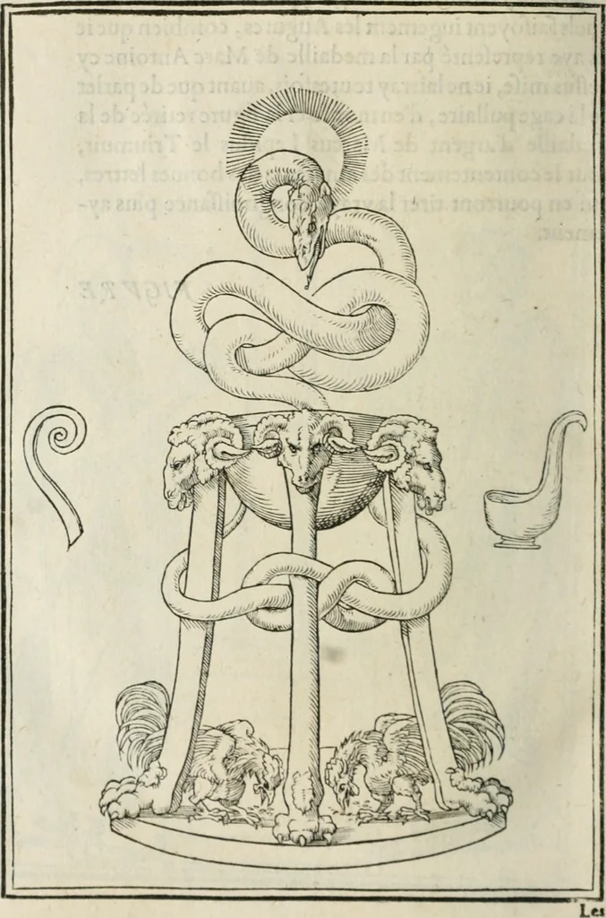 An illustration from Discours de la religion des anciens Romains--, 1581, leaf 259