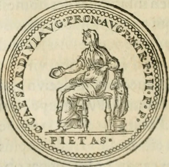 An illustration from Discours de la religion des anciens Romains--, 1581, leaf 271