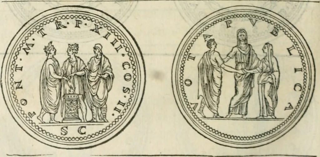 An illustration from Discours de la religion des anciens Romains--, 1581, leaf 279