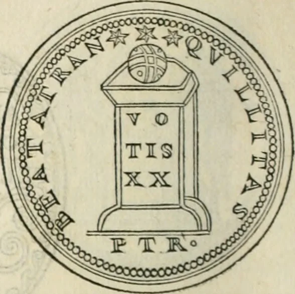 An illustration from Discours de la religion des anciens Romains--, 1581, leaf 283