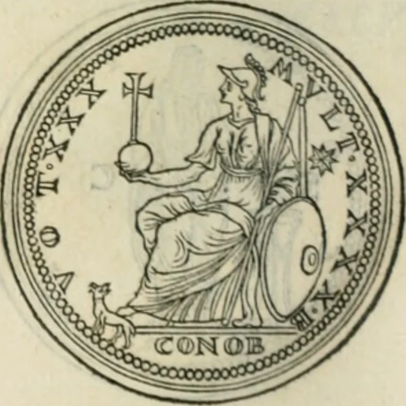 An illustration from Discours de la religion des anciens Romains--, 1581, leaf 283