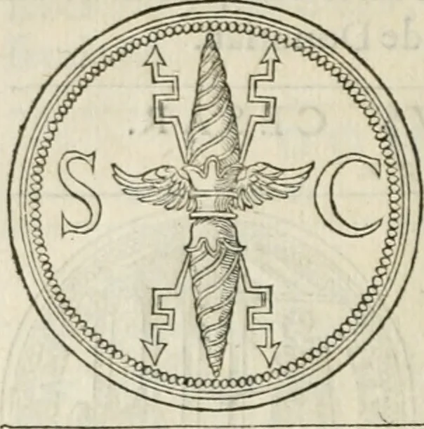 An illustration from Discours de la religion des anciens Romains--, 1581, leaf 289