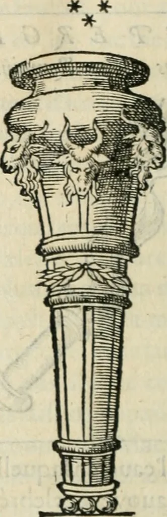 An illustration from Discours de la religion des anciens Romains--, 1581, leaf 293